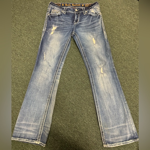 Rock Revival Dundee Easy Boot Jeans size 27 - Picture 1 of 7